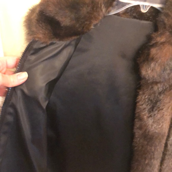 giacca Faux mink fur vest - Picture 2 of 7